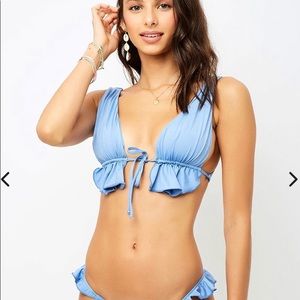 Frankies Bikini Ali Top - Blue Jean